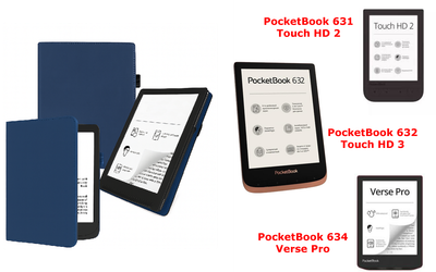 Чохол CRAYTON для PocketBook 631, 632, 634 — стиль, захист, колір BlueTM