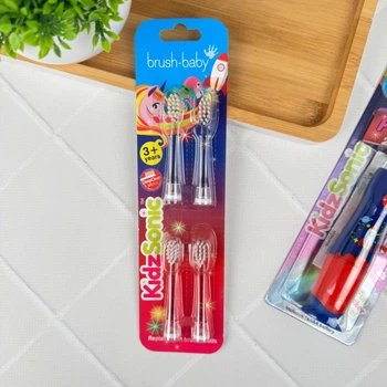 Змінні насадки Brush-Baby для щітки KidzSonic (від 3 років), 4 шт