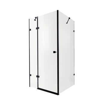 Душова кабіна Qtap Capricorn 120x80 скло Clear 6 мм, покриття CalcLess без піддону (CAPBLA10128RC6)