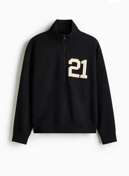 Чоловічий світшот з принтом Loose Fit H&M (58580) M Чорний