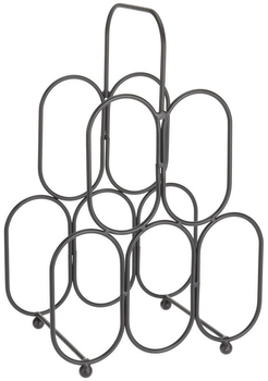 Підставка для вина Home Styling Collection на 5 пляшок металева Чорний 27 x 40.5 см (8719987632501)