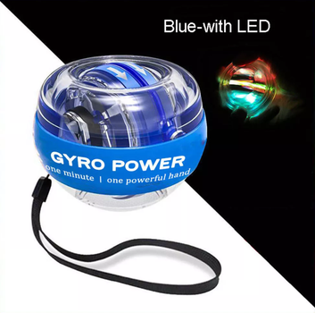 Гіроскопічний тренажер для кистей рук Gyro Ball Fiyozi LED PRO W5D-C. Кистьовий тренажер / Гіробол / Еспандер