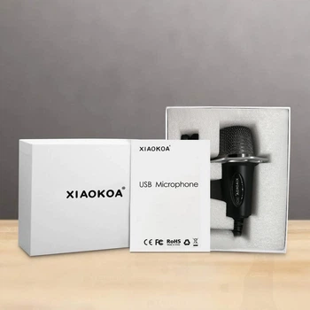 Студийный конденсаторный микрофон USB NX32S. Настольный микрофон для звукозаписи