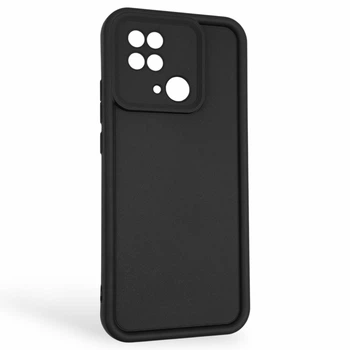 Чохол силіконовий Soft Touch для Xiaomi Redmi 10C чорний (Повний захист камери)