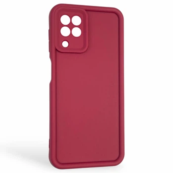 Чохол силіконовий Soft Touch для Samsung Galaxy M32 4G (SM-M325F) бордовий (Повний захист камери)