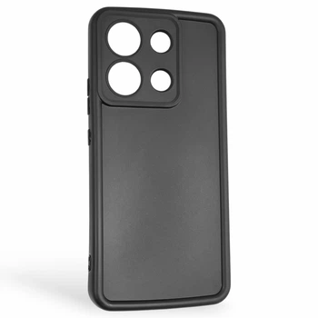 Чехол силиконовый Soft Touch для Xiaomi Redmi Note 13 4G черный (Полная защита камеры)