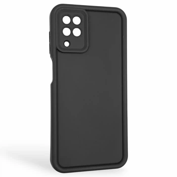 Чохол силіконовий Soft Touch для Samsung Galaxy A12 (SM-A127F) чорний (Повний захист камери)