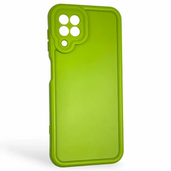 Чехол силиконовый Soft Touch для Samsung Galaxy M32 4G (SM-M325F) салатовый (Полная защита камеры)