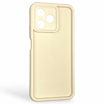 Чехол силиконовый Soft Touch для Realme Note 50 молочный (Полная защита камеры)