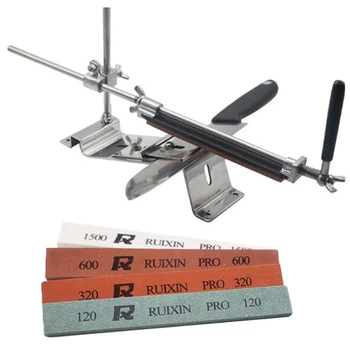 Точилка для ножей профессиональная Ruixin Pro III + 4шт камня Точильный станок, нержавейка