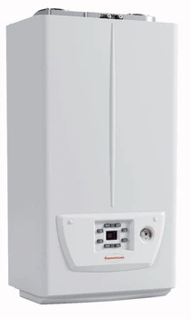 Конденсационный турбированный газовый котел IMMERGAS Victrix Omnia 24, двухконтурный, с частотным насосом Grundfos, труба в комплекте