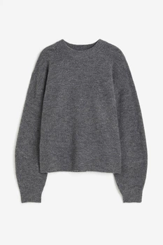 Жіночий джемпер H&M 206596-2 2XS(155/76) сірий (2065960002)