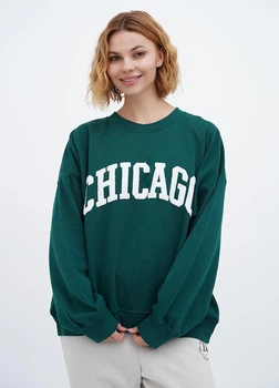 Жіночий світшот H&M 710537-4 M(170/96 зелений (2000004902407)