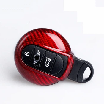 Карбоновый чехол для ключа T-Carbon Mini Paceman Cooper Countryman Clubman Cabrio Red