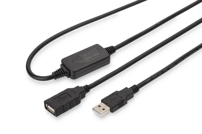 Кабель Assmann активный USB 2.0 10 M DA-73100-1 Black