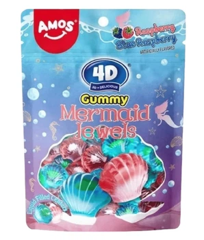 Желейные конфеты Amos 4D Gummy Mermaid Jewels 65г