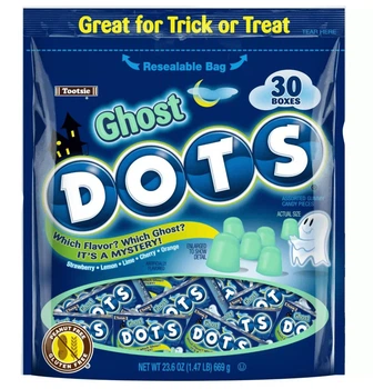 Жевательные конфеты Ghost Dots Halloween Chewy Gummy Candy 669г