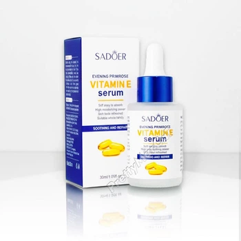 Сироватка для обличчя Sadoer Evening Primrose Vitamin E Serum з олією вечірньої примули та вітаміном Е 30 мл