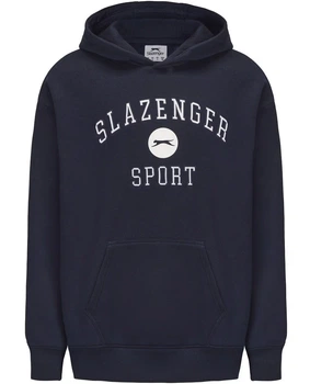 Худи мужское утепленное оверсайз Slazenger Fleece 53236118 XL темно-синее (2532361184306)