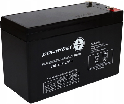 Акумуляторна батарея POWERBAT CB 12V 9Ah (5907707588945)