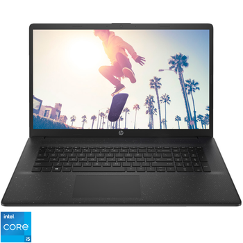 Ноутбук HP 17- cn3005nq Intel® Core™ i5- 1334U до 4, 6 ГГц, 17, 3'', Full HD, IPS, 16 ГБ, 512 ГБ SSD, Intel® Iris® Xe, Free DOS, черный