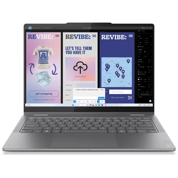 Ноутбук Lenovo Yoga 7 2- в- 1 14ILL10 Intel® Core Ultra 7 256 В до 4, 8 ГГц, 14 WUXGA, OLED, сенсорным экраном, 16 ГБ LPDDR5x, 1 ТБ SSD, Intel® Arc™, Windows 11 Pro, Luna Grey