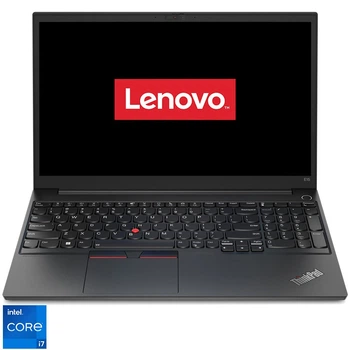 Ноутбук Lenovo ThinkPad E15 Gen 4 Intel® Core™ i7- 1255U pana la 4. 70 GHz, 15. 6'', Full HD, IPS, 16GB, 512GB SSD, Intel® Iris® Xe, No OS, чорний