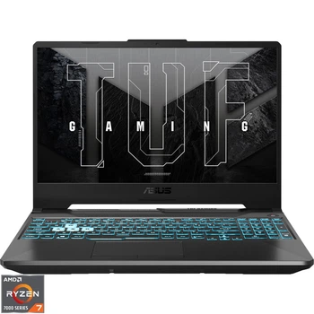 Ігровий ноутбук ASUS TUF A15 FA506NCG, дисплей 15, 6 FHD (1920 x 1080), AMD Ryzen™ 7 7445HS, RAM 16 ГБ DDR5, ємність 512 ГБ SSD, спеціальна NVIDIA GeForce RTX 3050 4 ГБ, чорний