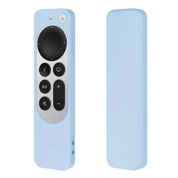 Силиконовый чехол для пульта Apple TV 4K 2023 (Siri Remote 2-го поколения) Синий