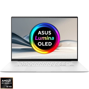 Ноутбук ASUS Zenbook S OLED UM5606WA AMD Ryzen™ AI 9 HX 370 до 5, 1 ГГц, 16'', 3K, OLED, 120 Гц, 32 ГБ LPDDR5X, 1 ТБ SSD, AMD Radeon™ 890M, Windows 11 Pro, Scandinavian White