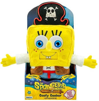 Мягкая интерактивная игрушка SpongeBob Губка Боб в кино: В поисках квадратных штанов Губка Боб-Веселый чудак (FR71161)