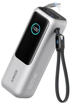 Внешний аккумулятор Anker ZOLO Power Bank 25 000mAh 165W Ultra-Fast Portable для двух ноутбуков -Silver