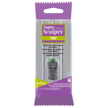 Полимерная глина серая 454 грамма Super Sculpey Firm SS1SCULPT, 114513
