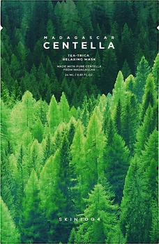 Тканинна маска з центеллою і зеленим чаєм SKIN1004 Madagascar Centella Tea‑Trica Relaxing Mask