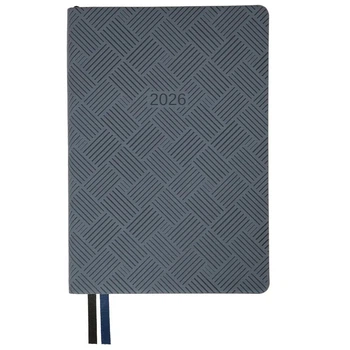 Щоденник 2026 А5 Leo Planner Urban м'який 252692 - сірий