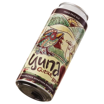 Пиво Ципа Gutsul IPA світле нефільтроване 6% 0,5 л