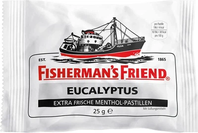 М'ятні цукерки Fisherman`s Friend Eucalyptus Евкаліпт з цукром 25 г