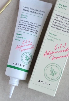 Мінеральний сонцезахисний крем Axis-Y Complete No-Stress Physical Sunscreen SPF50+/PA++++, 50 мл