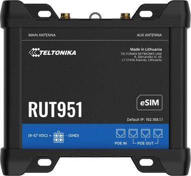 Router Teltonika RUT951 PoE+ (RUT951B10K00)