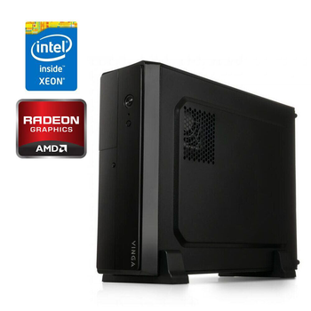 ПК Vinga CS313B SFF / Intel Xeon E5-2670 (8 (16) ядер 2.6 - 3.3 GHz) / 16 GB DDR3 / 240 GB SSD / AMD Radeon Pro WX 2100, 2 GB GDDR5, 64-bit / Win 10 Pro б/у