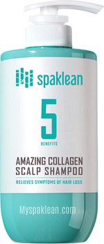 Szampon do włosów Spaklean Amazing Collagen Scalp regenerujący z kolagenem i argininą 500 ml (8809353531252)