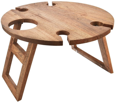 Стіл пікніковий для вина Orion Mango дерев'яний складаний 39.5 x 24.5 см (8592381200039)