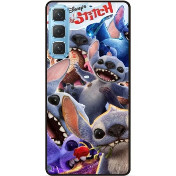 Силиконовый чехол бампер Candy для Infinix Hot 60i с картинкой Stitch Стич
