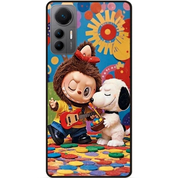 Бампер силиконовый чехол Candy для Xiaomi 12 Lite с рисунком Labubu Лабубу