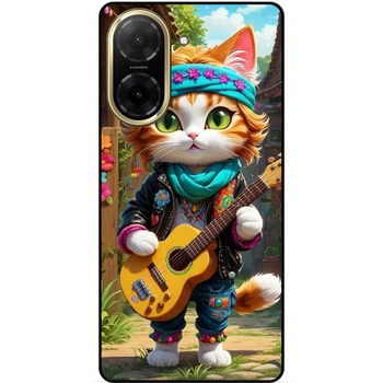 Чехол силиконовый бампер Candy для Xiaomi Redmi A5 с рисунком Котик с гитарой