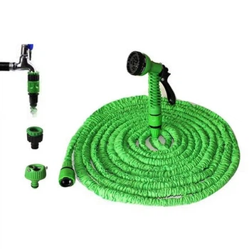Шланг садовый для полива Magic Hose саморастягивающийся с водным распылителем 7 режимов 75 м