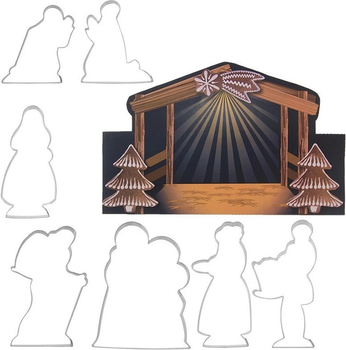 Zestaw foremek do ciasta Orion Boże Narodzenie 12 cm 7 szt (8592381168698)