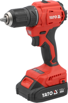 Wkrętarko-wiertarka akumulatorowa YATO 18V 45 Nm 2 akumulatory 2 Ah (YT-8277905)