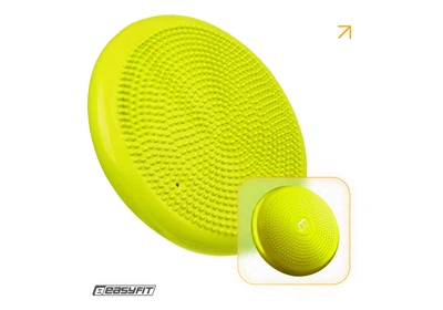 Балансировочная подушка массажная EasyFit желтая