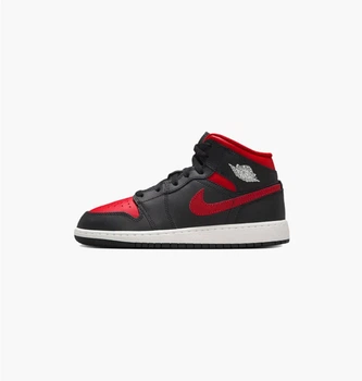 Кроссовки детские Jordan 1 Mid (Gs) Black 38 Чорний DQ8423-067